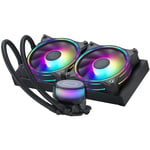 Cooler Master Masterliquid ML240 Illusion 240mm AIO Liquid CPU Cooler - Black