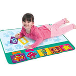 Aquadoodle E73255FR Stencil & Doodle Doodle, Official Tomy No Mess Colouring & Drawing Game, Water Play Mat, Magic Pen, Suitable for Toddlers and Children Aged 18 Months+