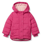 Amazon Essentials Girls' Heavyweight Hooded Puffer Jacket, Pink, 5 Years