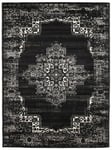 RugVista, Vintage Vega, Fait à la Machine, Tapis, Moderne, Pile Courte, 200 x 300 cm, Rectangle, Oeko-Tex Standard 100, Polyester, Couloir, Chambre, Cuisine, Salon, Anthracite Gris