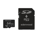 Carte Micro Sd Edenwood 64 Go + Adaptateur