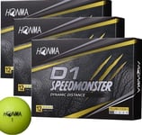 Honma Golf Ball D1 Speed ​​Monster ball 3 Dozen 36 Pieces Yellow with 4 Tees NEW