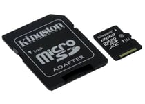 Kingston - Carte mémoire flash (adaptateur microSDXC vers SD inclus(e)) - 128 Go - UHS Class 1 / Class10 - micro SDXC