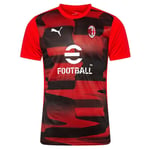 Milan Tränings T-Shirt Pre Match - For All Time Red/Svart Barn - PUMA, storlek XS/128 cm