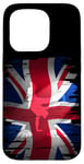 Coque pour iPhone 15 Pro Skater Great Britain Drapeau Board Jump Angleterre Union Jack