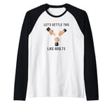 Funny Rock Paper Scissors Cute Old-School Decision Games Raglan Baseball Tee