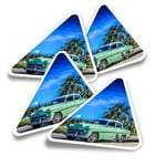 4x Triangle Stickers - Classic American Car Vintage #8602