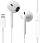 Headphones for iPhone[MFi Certified]Wired iPhone Earphones Stereo Sound In-Ear Earbuds with (Built-in Microphone&Volume Control),Compatible with iPhone 14/14 Plus/14 Pro Max/13/12/Mini/11/X/XR/XS/SE/8