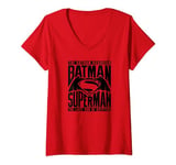 Batman v Superman Title Fight T-Shirt avec Col en V