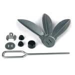 Accessoire pour barbecue - WEBER - Kit d'ailettes pour Original ou Premium 47cm - Métal