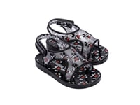 melissa Mixte bébé Mini Acqua + Mickey Mouse BB Sandale Plate, Noir, 24 EU