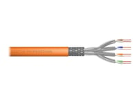 Digitus - Samlet Kabel - 250 M - 5 Mm - Sftp, Pimf - Cat 7 - Ieee 802.3An/Ieee 802.5 - Halogenfri, Riser, Solid, Campus - Oransje, Ral 2000