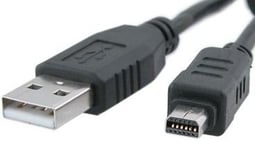 High Grade USB Cable for Olympus Digital Cameras - USB Cable CB-USB5/CB-USB6 - Works with Olympus Model by Network-Trading ®