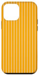 Coque pour iPhone 12 mini Jaune moutarde rayé féminin Esthétique Preppy Stripes