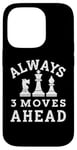 iPhone 14 Pro Always 3 Moves ahead Chess Player King Queen Case