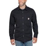 Carhartt Fodrad Fleece Skjorta Jacka Herr Black S