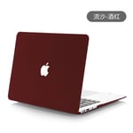 Convient pour macbook Pro étui de protection air13 pouces étui de protection étui pour ordinateur portable 14 pouces étui pour ordinateur portable apple case-quick sand wine red-hollow 13.3 Pro (a1278)