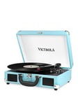 Victrola Journey Portable Record Player (Turquoise) - Bluetooth 5.0 Suitcase Turntable With Built-In Stereo Speakers