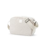 Elodie White Crossbody skötväska - Bouclé