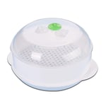 Microwave Vegetable Steamer, Single-Layer Microwave Oven Steamer Plastic Round Steamer Microwave Steamer with Lid Cooking Tool