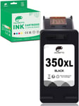 350XL Cartouches d'encre Remanufacturées pour HP Cartouche 350 351 XL DeskJet D4260 D4360 D4280 PhotoSmart C4210 C4270 C4280 C4380 C4385 OfficeJet J5780 J5730 J6410 J5740 Imprimante Noir