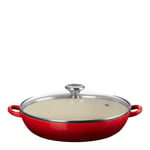 Le Creuset - Buffetgryte med glasslokk 3,5L/30 cm cerise