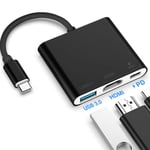 Typ C-adapter, USB 3.1-hubb (USB-C och Thunderbolt 3-port