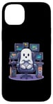 iPhone 14 Plus Funny Ghost Gamer Halloween Console PC Cute Gaming Ghost Case