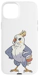 iPhone 15 Plus Funny Yellow and Blue Cockatiel Bird Cockatiels Parrot Women Case