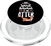 Otter My Spirit Animal Is An Otter PopSockets PopGrip for MagSafe