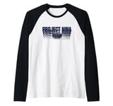 Stranger Things Project Nina Shadow Text Raglan Baseball Tee