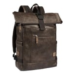 camel active Laos Rolltop Sac à dos pour homme Marron 21 l, marron, L, Classique