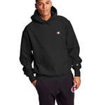 Champion Men's Reverse Weave Pullover Hoodie Print, Black, Small