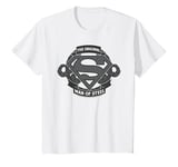 Youth Superman Original Man Of Steel Chain Link Logo Kids T-Shirt