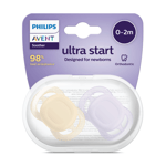 Philips Avent Ultra Start Smokk, 0-2 mnd., lilla/oransje, 2 stk.