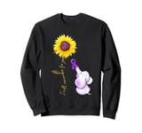 I Will Remember For You Sunflower Elephant Alzheimer Sweatshirt