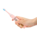 (Pink)Electric Cleaning Toothbrush Kids Electric Toothbrush Soft Brush Hair