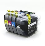 4x NonOEM Brother LC3219XL CMYK Ink Set for MFC-J5335DW MFC-J6930DW Printers Lot