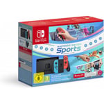 Nintendo Switch Sports Set + 12 månader Nintendo Online - spelsystemspaket, neonröd och neons blå