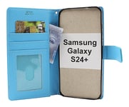 New Standcase Wallet Samsung Galaxy S24 Plus 5G (SM-S926B/DS) (Ljusblå)