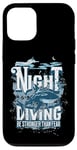 iPhone 12/12 Pro Night Diving Scuba Diving Gear Shark Stronger Than Fear Case