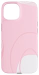 Coque pour iPhone 15 Art minimaliste de couleur neutre rose clair