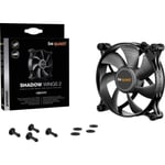 Ventilateur pour boîtier PC BeQuiet Shadow Wings 2 noir (l x h x p) 120 x 120 x 25 mm