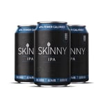 Skinny IPA, 4.0% Beer, Gluten FREE Beer, Full Flavoured IPA, Low Calorie Beer, Low Carb Beer, Vegan & Kosher Certified IPA, Premium Taste, 24x 330ml Cans