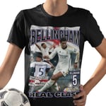 Jude Bellingham Svart Real Madrid  t-shirt england euro24 M