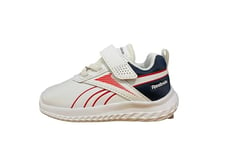 Reebok Baby Boys Rush Runner 5 SYN TD Sneaker, FTWRWHITE/VECTORNAVY/VECTORRED, 7 UK Child