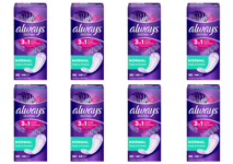 Always Dailies Panty Liners, Fresh & Protect, Normal, 240 Liners, (30 x 8 packs)