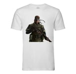 T-Shirt Homme Col Rond Metal Gear Solid Snake Fusil Jeux Video M-16