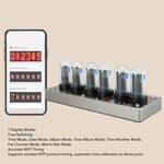 Nixie Tube Clock 6 Digit IPS LCD Screen RGB Backlit Innovative Digital Clock