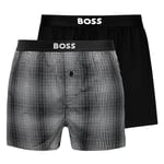 BOSS Men's 2P Boxer Shorts EW Night_Dress, Black2, S